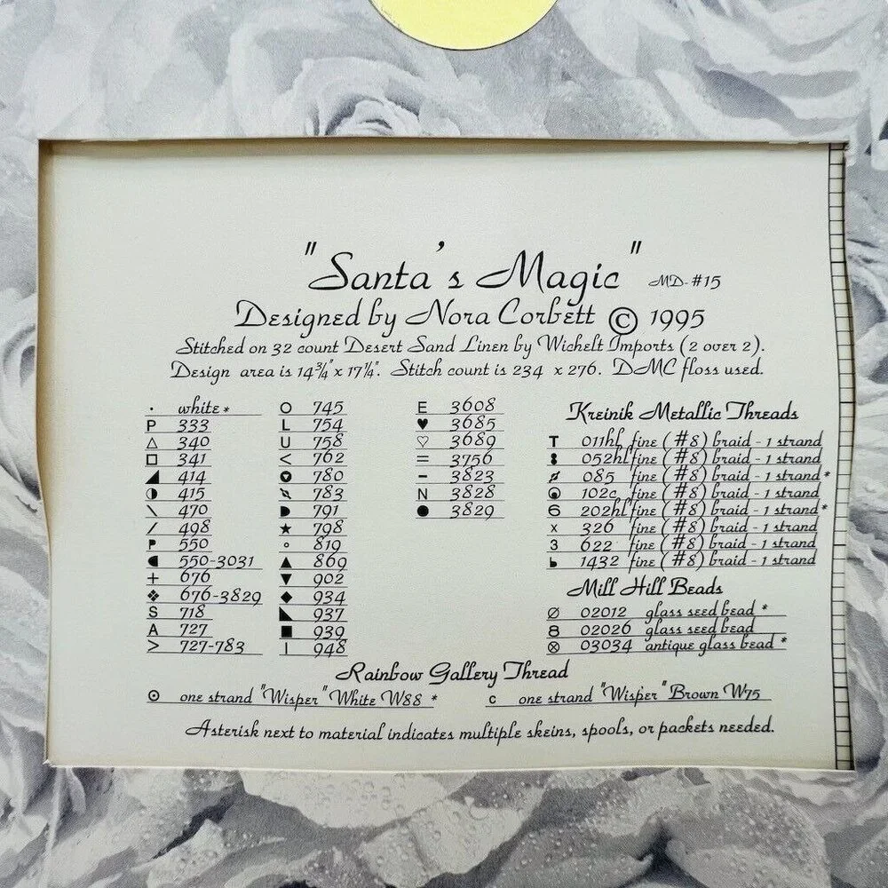 Mirabilia Designs Santas Magic #MD-15 By Nora Corbett 1995 NOS Sealed OOP - Picture 3 of 3